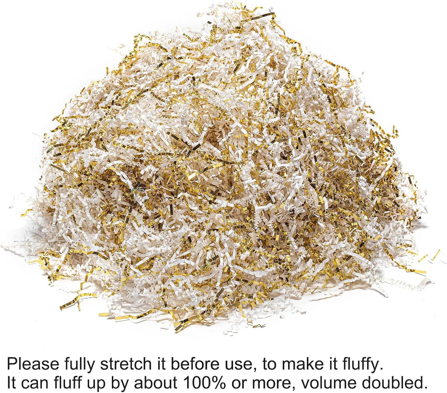 1 LB Crinkle Paper Filler Yellow Shredded Paper for Gift Box Basket | Gift Basket Bag Filler - Grass Cushion Stuffing for Christmas Holiday Gift Wrapping Lemon Crinkle Cut Paper Shred Filler