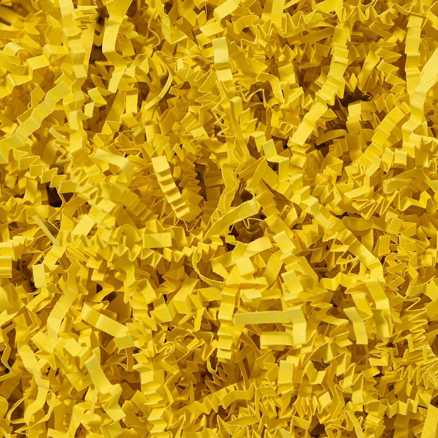 1 LB Crinkle Paper Filler Yellow Shredded Paper for Gift Box Basket | Gift Basket Bag Filler - Grass Cushion Stuffing for Christmas Holiday Gift Wrapping Lemon Crinkle Cut Paper Shred Filler