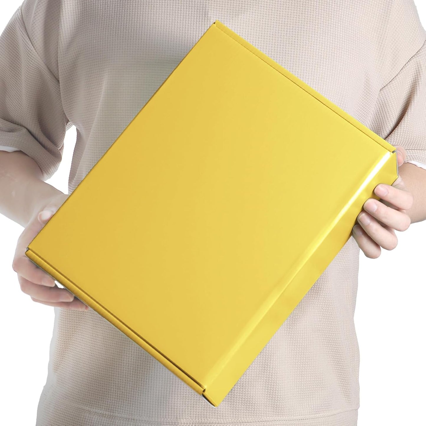 20 Pack 12x9x4 in Cardboard Shipping Boxes, Lemon Yellow Gift Box | Bright Color, Tuck Top, Quick Fold, Easy Assemble, Shape Well, Single Corrugated, Shirt, Shoe, Small Business Packaging