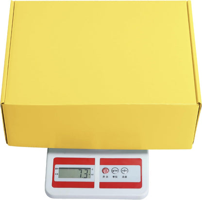 20 Pack 12x9x4 in Cardboard Shipping Boxes, Lemon Yellow Gift Box | Bright Color, Tuck Top, Quick Fold, Easy Assemble, Shape Well, Single Corrugated, Shirt, Shoe, Small Business Packaging