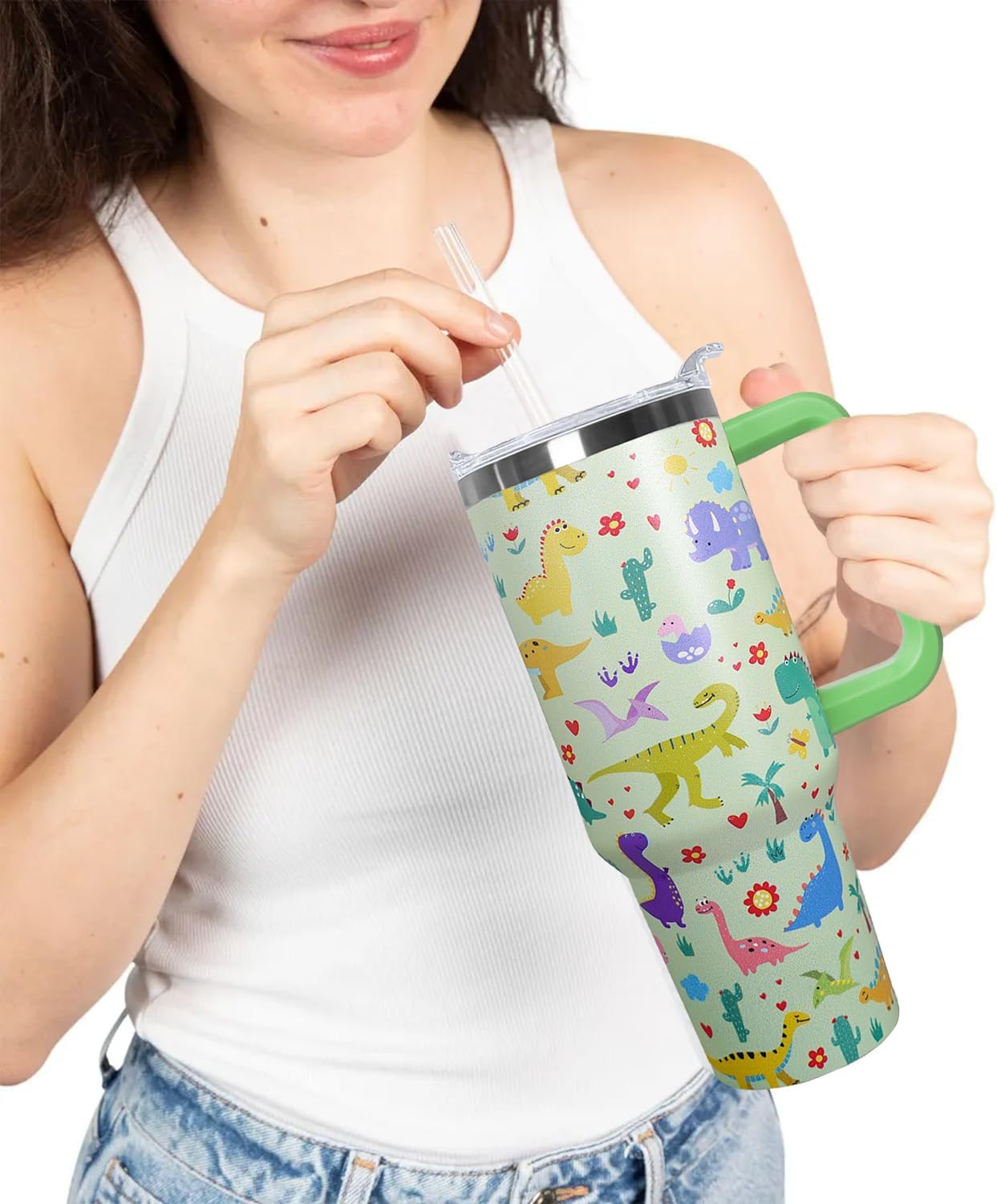 30 oz Stainless Steel Tumbler with lid and Straw,Yellow CoffeeTravel Mug Cup Water Botter, Lemon Gifts for Lemon Lovers - Colors A