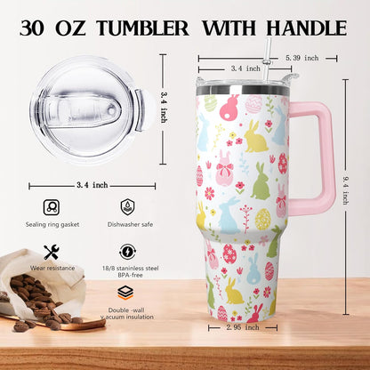 30 oz Stainless Steel Tumbler with lid and Straw,Yellow CoffeeTravel Mug Cup Water Botter, Lemon Gifts for Lemon Lovers - Colors A