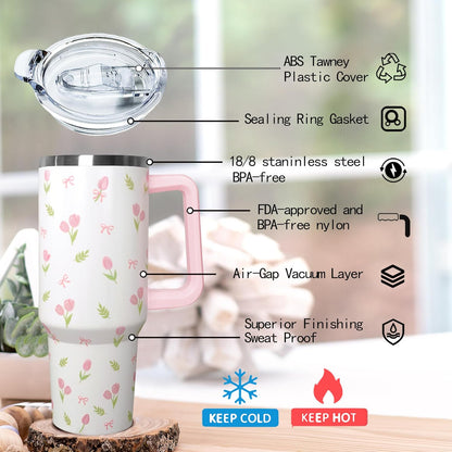 30 oz Stainless Steel Tumbler with lid and Straw,Yellow CoffeeTravel Mug Cup Water Botter, Lemon Gifts for Lemon Lovers - Colors A