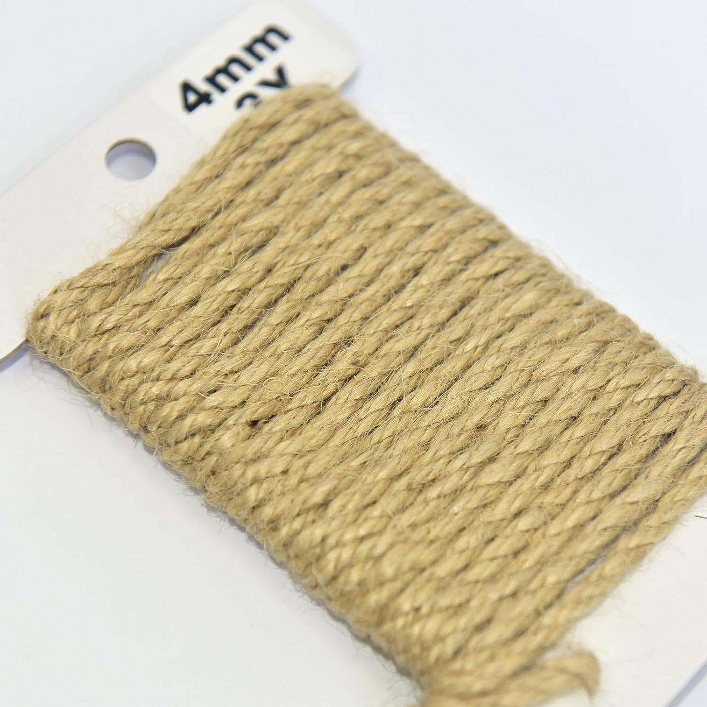 Jute Twine 3Yards Long Twine String for Crafts Gift Wrapping Packing Gardening Crochet Knitting Macrame Decor (Yellow Brown)