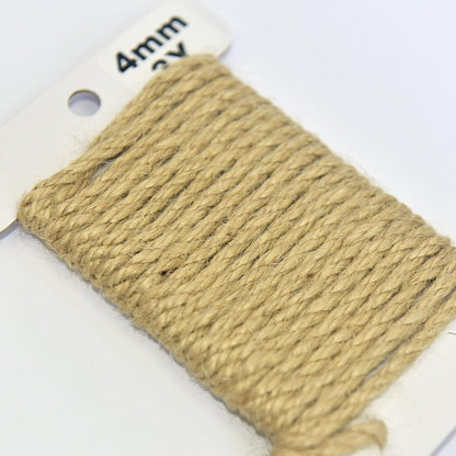 Jute Twine 3Yards Long Twine String for Crafts Gift Wrapping Packing Gardening Crochet Knitting Macrame Decor (Yellow Brown)