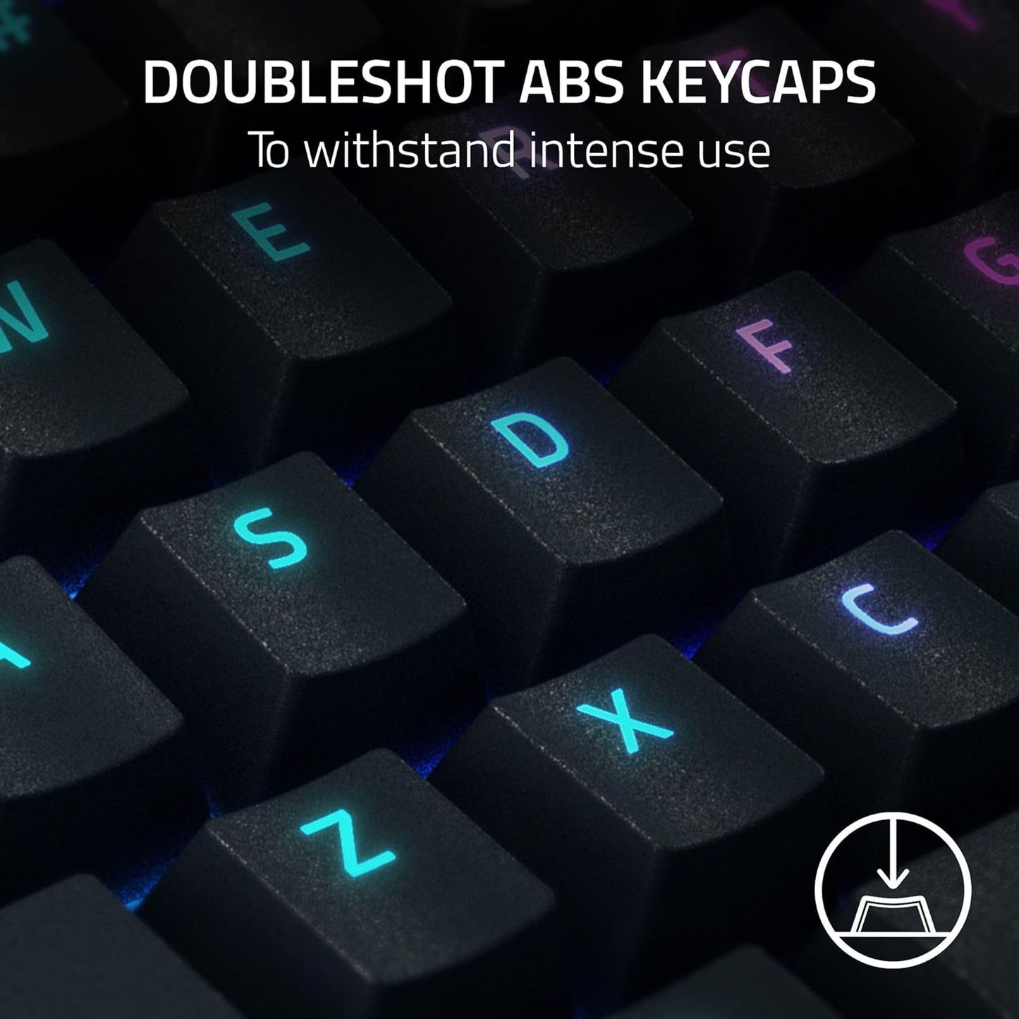 BlackWidow V4 Mechanical Gaming Keyboard: Yellow Switches Linear & Silent - Chroma RGB - 6 Macro Keys - Magnetic Wrist Rest - Doubleshot ABS Keycaps - Roller & Media Keys - Snap Tap