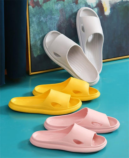 Shower Shoes for Women Men Lightweight Shower Slippers Slides Sandals Pool Slides House Slippers Non-Slip Indoor Bathroom Shoes Beach Sandals
