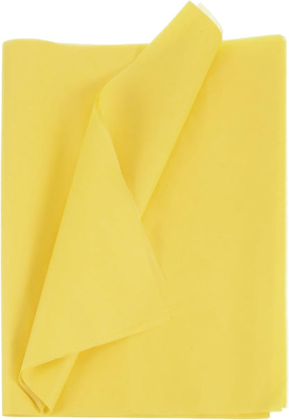 50 Sheets Tissue Paper 14" x 20", Tissue Paper for Gift Bags Tissue Paper Light Yellow for Gift Wrapping, Arts & Crafts, Packing