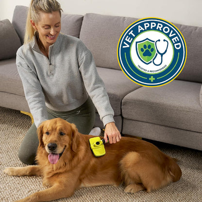 Deshedding Dog Brush for Shedding – Self Clean Cat Brush Deshedding & Grooming Tool for Long Haired and Short Haired Dogs, Slicker Brushes for Dogs, Skin-Friendly, Retractable Bristles, Easy to Clean