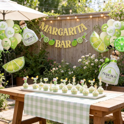 Moomoo and Margarita Party Decorations Margarita Party Decoration |Margs and Matrimony Bachelorette , 49pcs Tequila & Lemon Balloons, Banner,Caketopper |Tequila Party Decorations| Lemon Party Decor