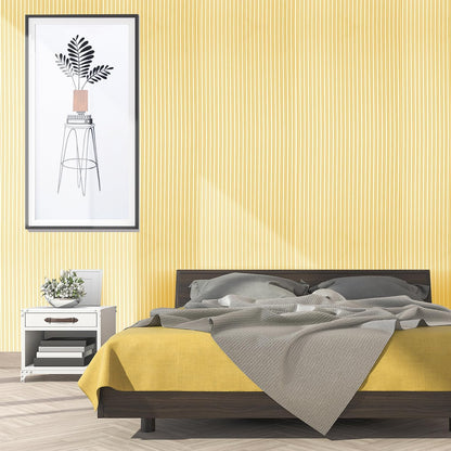 Peel and Stick Yellow White Stripes Shelf Paper Shelf Liner Drawer for Kitchen Cabinets Dresser Drawer Table Cupboard Walls Cabinet Liner