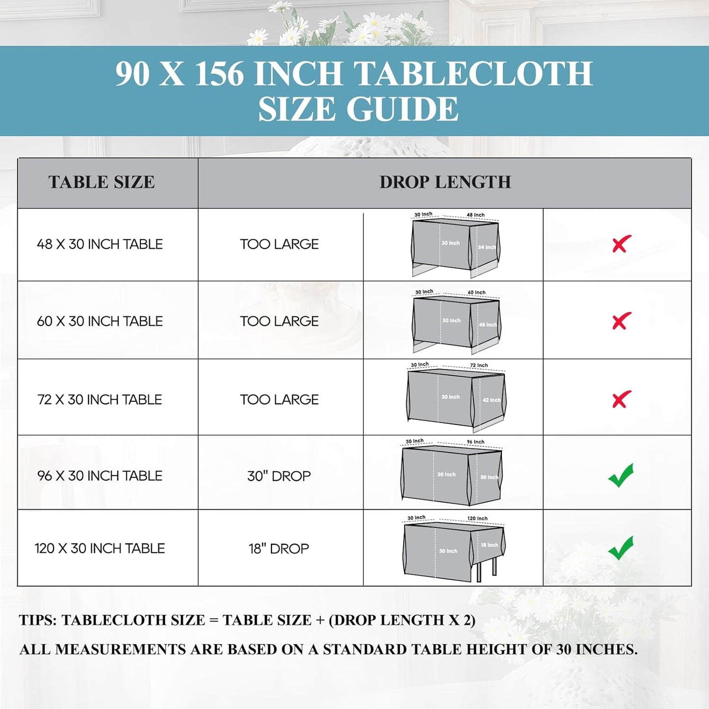 Tablecloth 2 Pack 90 * 156inch Rectangle Table Cloth Polyester, Stain Wrinkle Resistant Polyester Dining Table Cover for Kitchen Dinning Party Wedding Rectangular Buffet Decoration(Yellow)