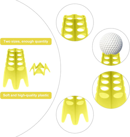 Golf Simulator Tees, Plastic Indoor Golf Mat Tees Practice Turf and Driving Range Winter Golf Tees (18 Pcs)
