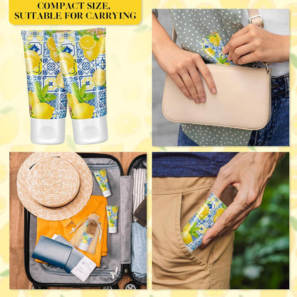 36 Sets Sunscreen for Baby Shower Party Favors SPF 30 Mini Lotion 1 oz Resistant Travel Sunscreen Bulk Thank You Gifts for Guest Party Supplies(Lemon)