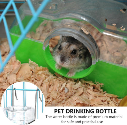 Small Animal Water Bottle 2 Pack, No Drip Guinea Pig Water Bottle & Rabbit Water Dispenser, 350ml Leakproof Pet Water Dispenser for Hamster, Bunny & Small Pet Cage Accessories