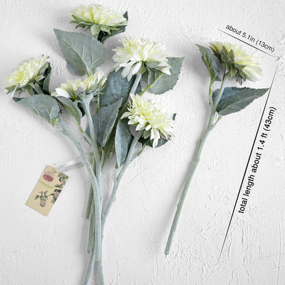 Real Touch Gerbera Daisy Artificial Flowers Arrangement & Wedding Bouquet (7 Floral Stems, Tuscany Yellow)