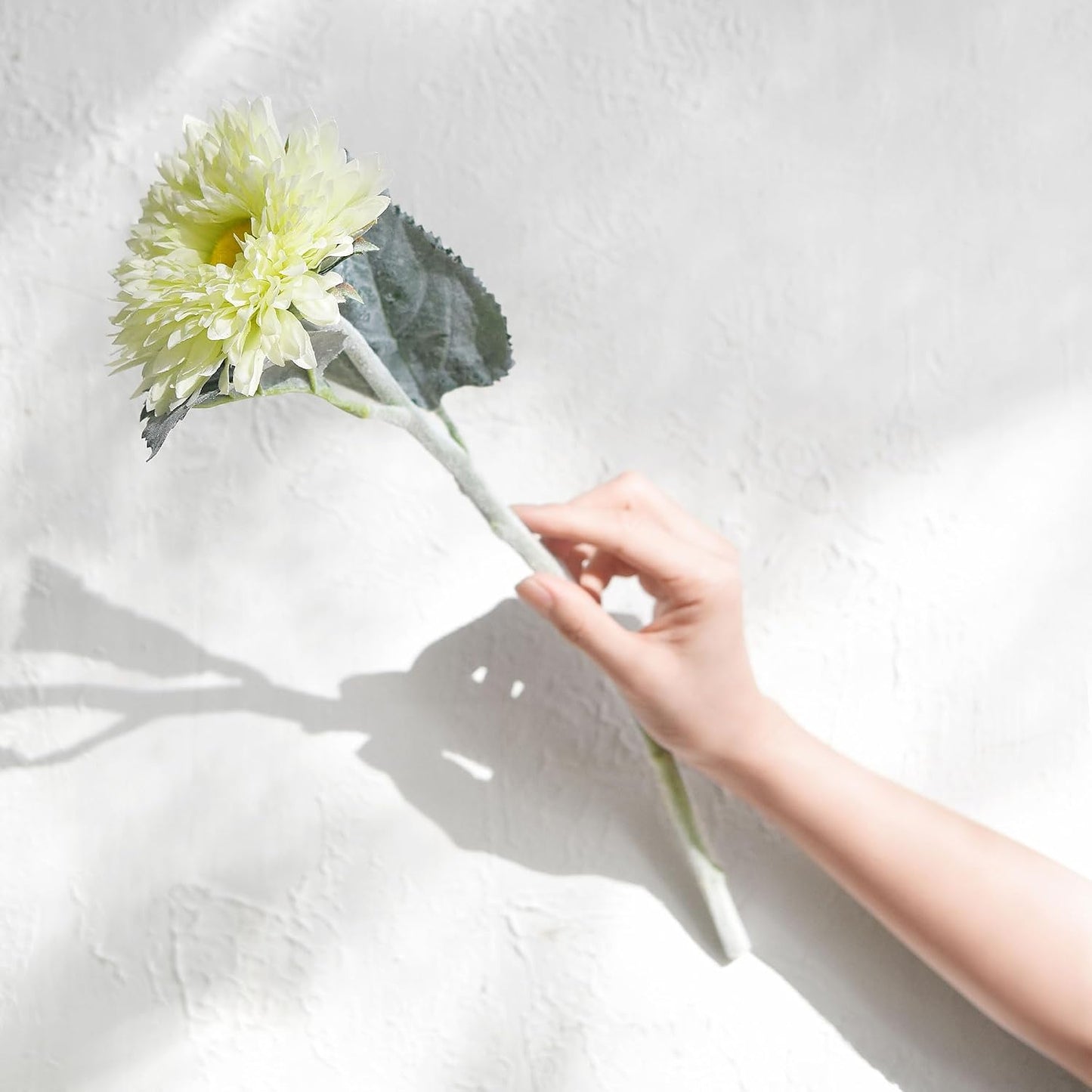 Real Touch Gerbera Daisy Artificial Flowers Arrangement & Wedding Bouquet (7 Floral Stems, Tuscany Yellow)