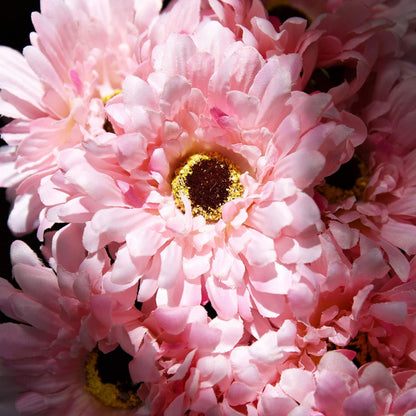 Real Touch Gerbera Daisy Artificial Flowers Arrangement & Wedding Bouquet (7 Floral Stems, Tuscany Yellow)
