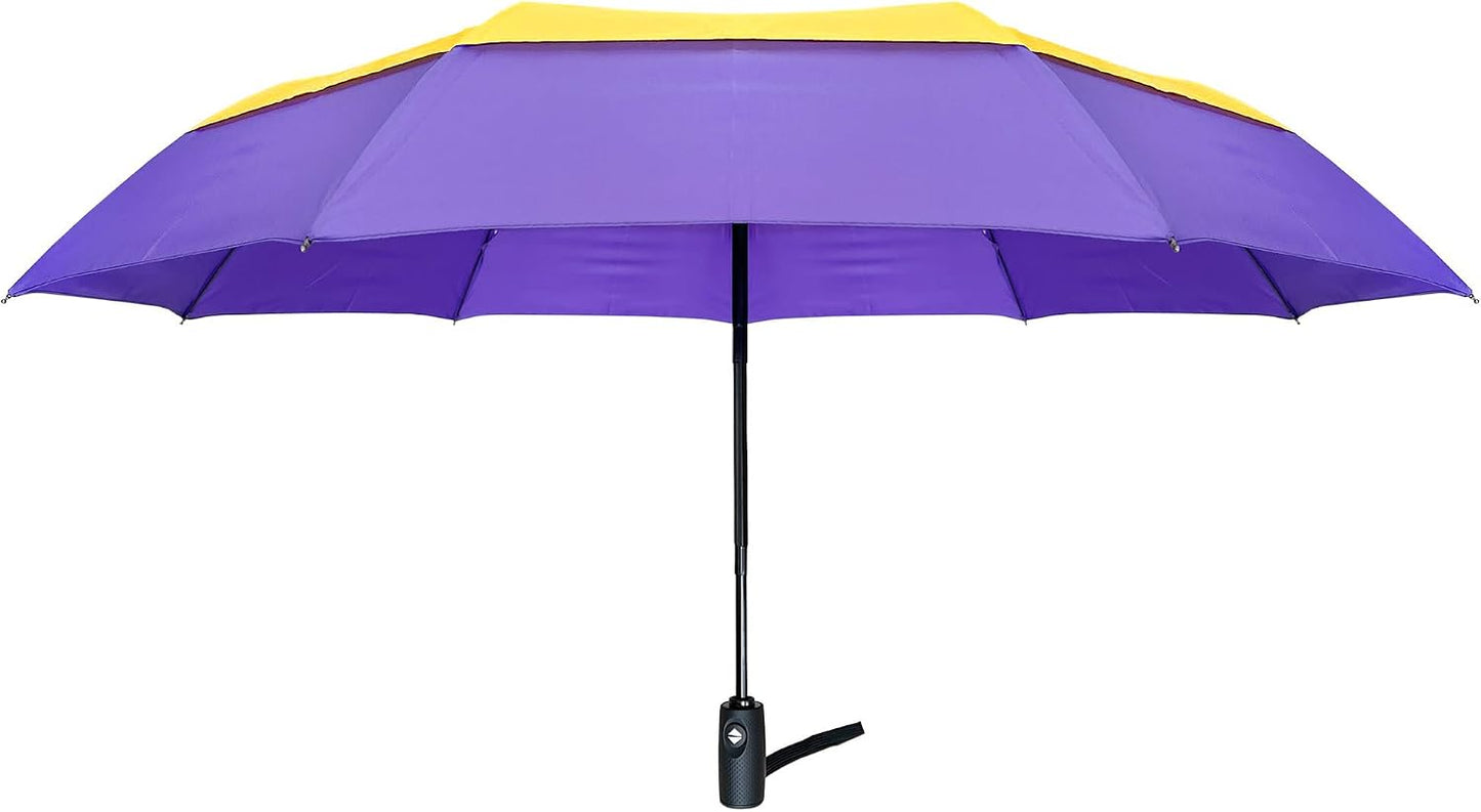 Umbrella Windproof Travel for Rain - Easy Auto Open Close, Durable & Compact Umbrellas, Waterproof Canopy - Backpack, Purse, Portable Umbrella for Travel