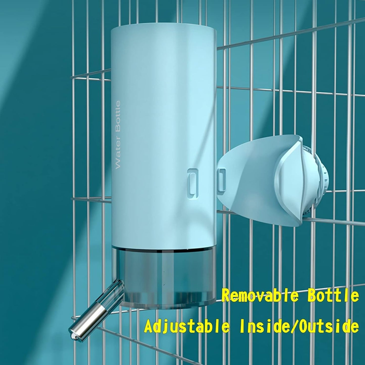 Dog Crate Water Bottle Stainless Steel Leak-Proof Ball 24oz Top Fill Dog Water Dispenser for Cage