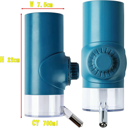 Dog Crate Water Bottle Stainless Steel Leak-Proof Ball 24oz Top Fill Dog Water Dispenser for Cage