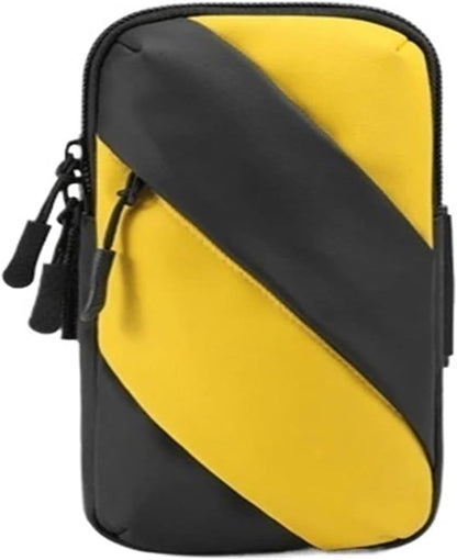 Sports Mobile Phone Case Breathable Waterproof Running Holder Jogging Gym Armband Bag(Yellow)