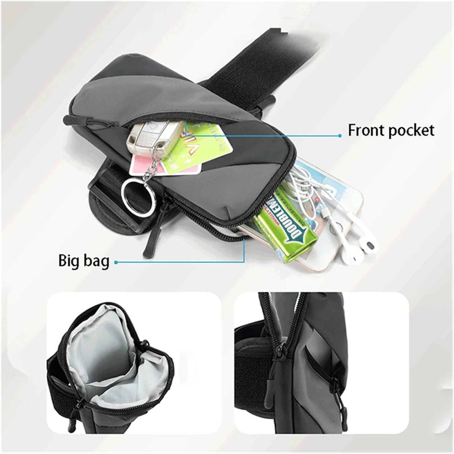 Sports Mobile Phone Case Breathable Waterproof Running Holder Jogging Gym Armband Bag(Yellow)