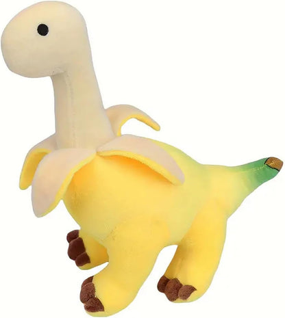 12 Inch Banana Dinosaur Plush, Stuffed Figure Pillow for Room Decor for Game Fans Graduation Gift