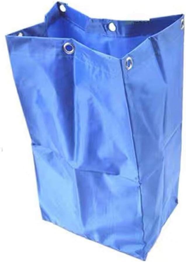 Commercial Cleaning Cart Bag, Yellow, 24.57L, Canvas, Vinyl, Waterproof, Reusable, Easy to Fold, Perfect for Hotel/Commercial Cleaning Carts