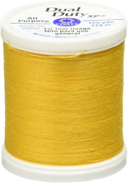 Coats Thread & Zippers Dual Duty XP General Purpose Thread, 125-Yard, Bright Gold