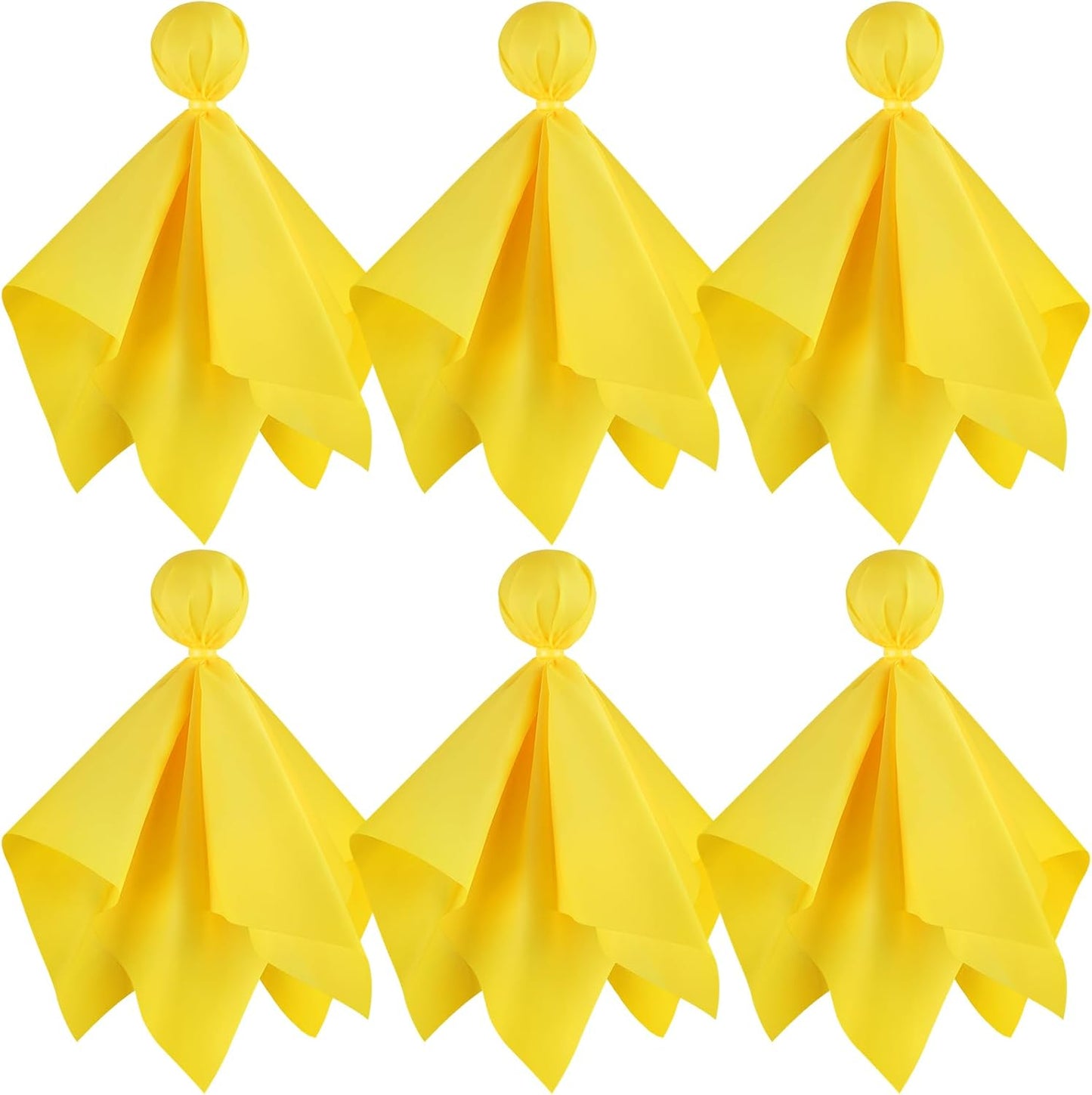 Football Penalty Flags, 6-Pack Yellow Referee Flags for Games and Parties | Yellow Football Penalty Flags, 6-Piece Referee Set for Football Games, Fan Events, Sports Parties and Game Day Activities
