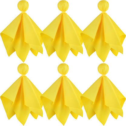 Football Penalty Flags, 6-Pack Yellow Referee Flags for Games and Parties | Yellow Football Penalty Flags, 6-Piece Referee Set for Football Games, Fan Events, Sports Parties and Game Day Activities