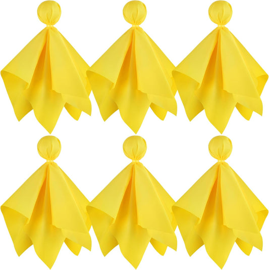 Football Penalty Flags, 6-Pack Yellow Referee Flags for Games and Parties | Yellow Football Penalty Flags, 6-Piece Referee Set for Football Games, Fan Events, Sports Parties and Game Day Activities