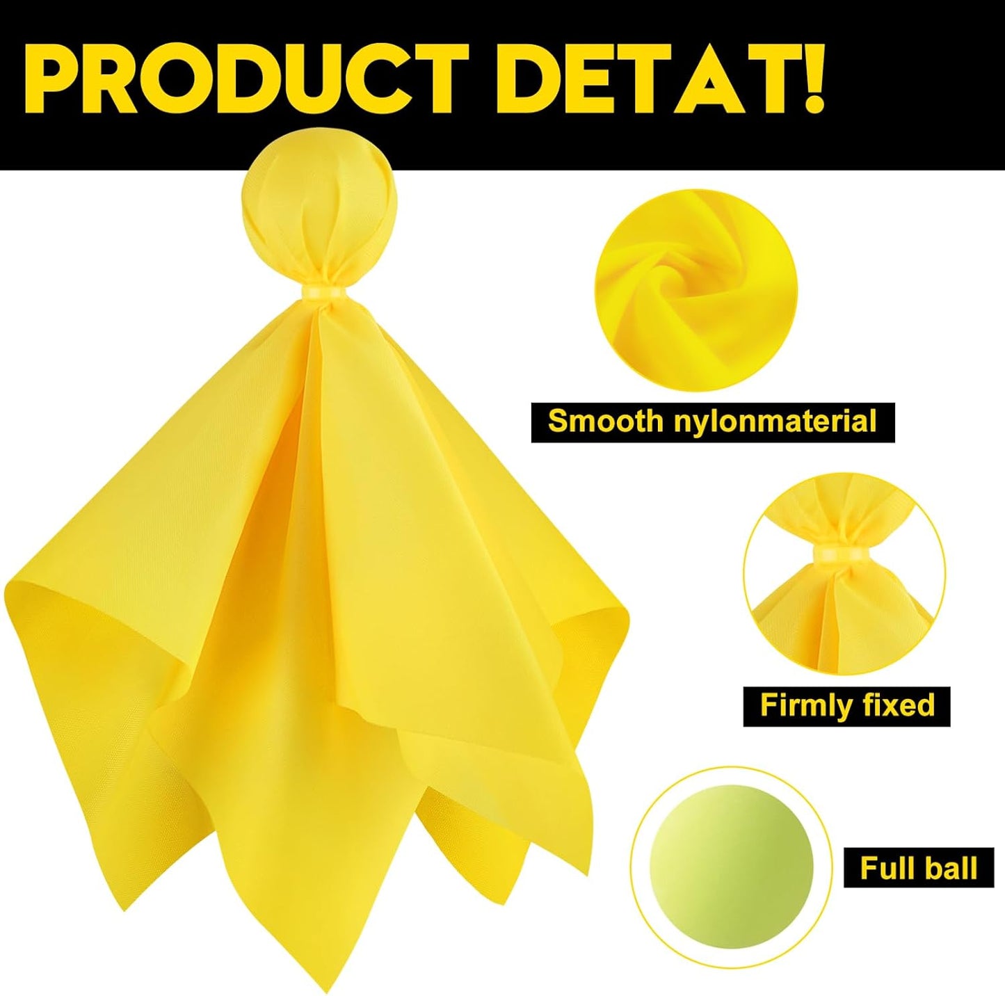 Football Penalty Flags, 6-Pack Yellow Referee Flags for Games and Parties | Yellow Football Penalty Flags, 6-Piece Referee Set for Football Games, Fan Events, Sports Parties and Game Day Activities