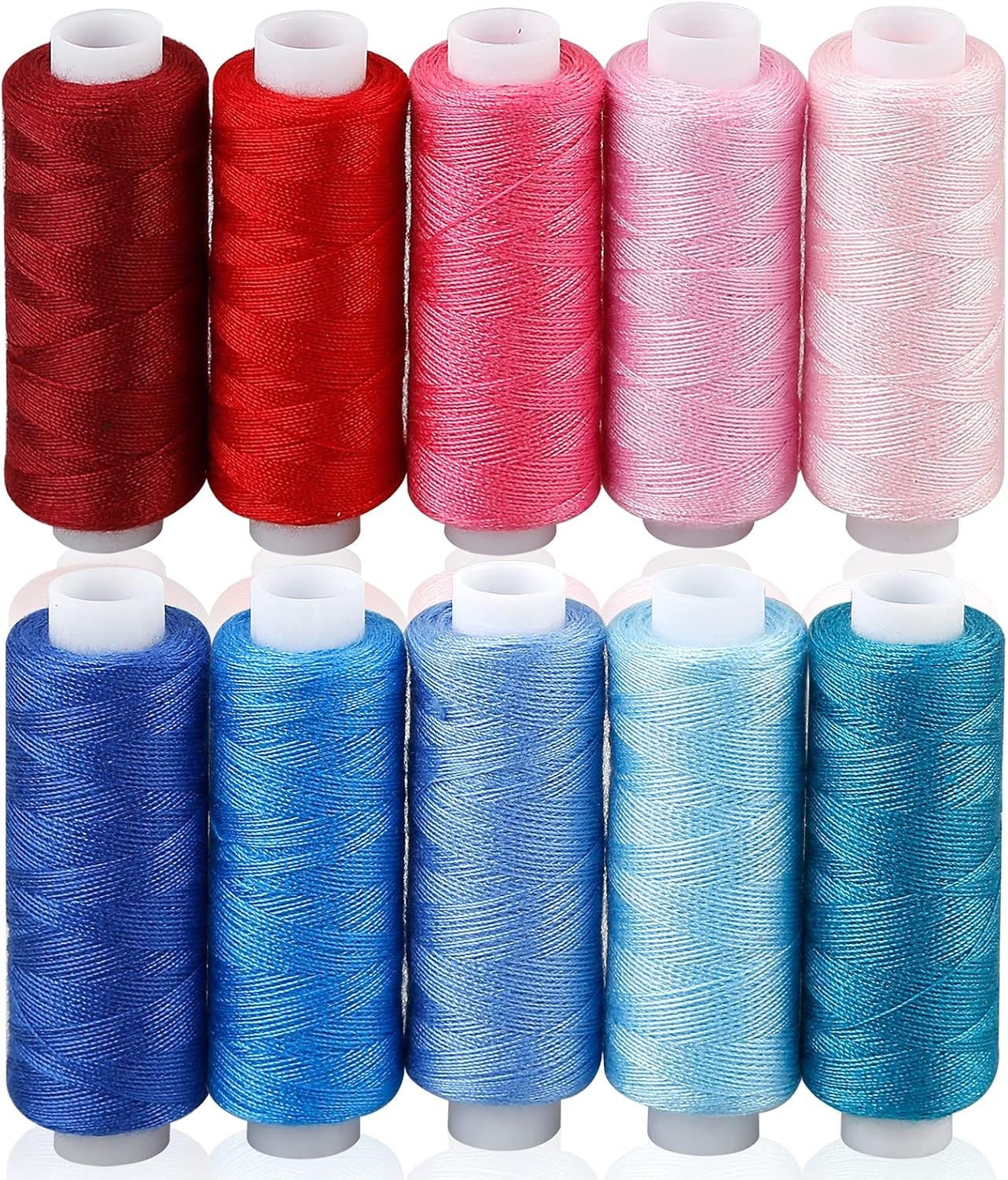 Sewing Thread Kit, 30 Colors Polyester 250 Yards per Spool | Ideal for Hand Sewing, Embroidery, Mending Clothes, and DIY Craft Projects for Adults and Beginners
