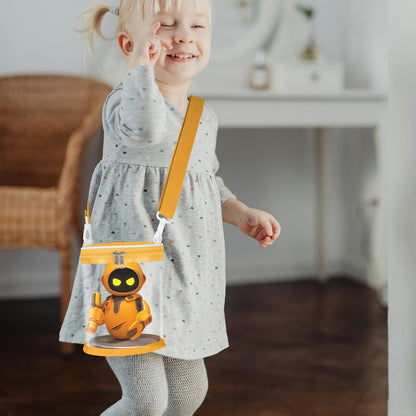 Carrying Case Compatible with Eilik DQ Robot, Yellow | Clear Bag, Display Case, Compatible with Eilik