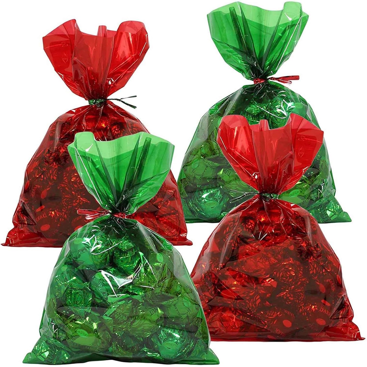 100Pcs Yellow Gift Bags，Cellophane Bags,Treat Bags,Goodie Bags,Candy Bags They are Suitable for Valentine, Birthday, Cookie Snack Packing Party Favor Supplies 6x9 inch