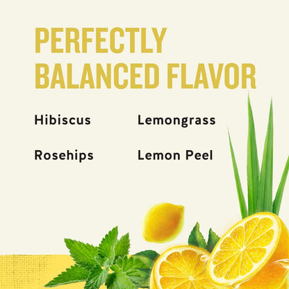Lemon Zinger Herbal Tea, Caffeine Free, 20 Tea Bags Box