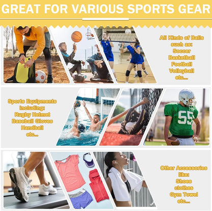 Drawstring Soccer Bag Basketball Backpack for Kids Teens, Foldable Sports Bags Detachable Ball Mesh Bag for Gym Yoga Football Baseball