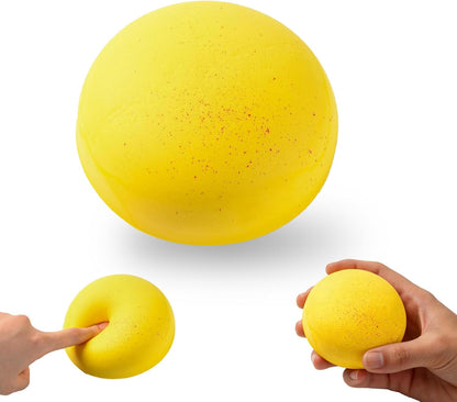 Slow Rising Squishy Bread, Sensory Fidget Toys for Adults & Teens Stress Relief Anxiety Melt, Realistic Butter Scented Squishy Soft Foam Toy for Office Desk Calming Gifts(Yellow-Round)