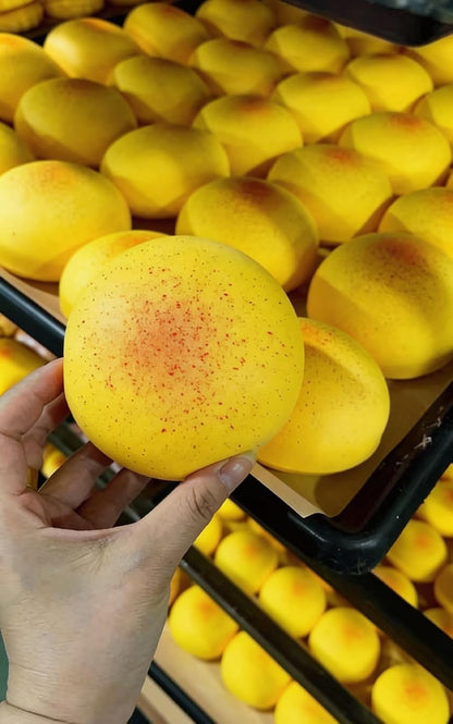 Slow Rising Squishy Bread, Sensory Fidget Toys for Adults & Teens Stress Relief Anxiety Melt, Realistic Butter Scented Squishy Soft Foam Toy for Office Desk Calming Gifts(Yellow-Round)