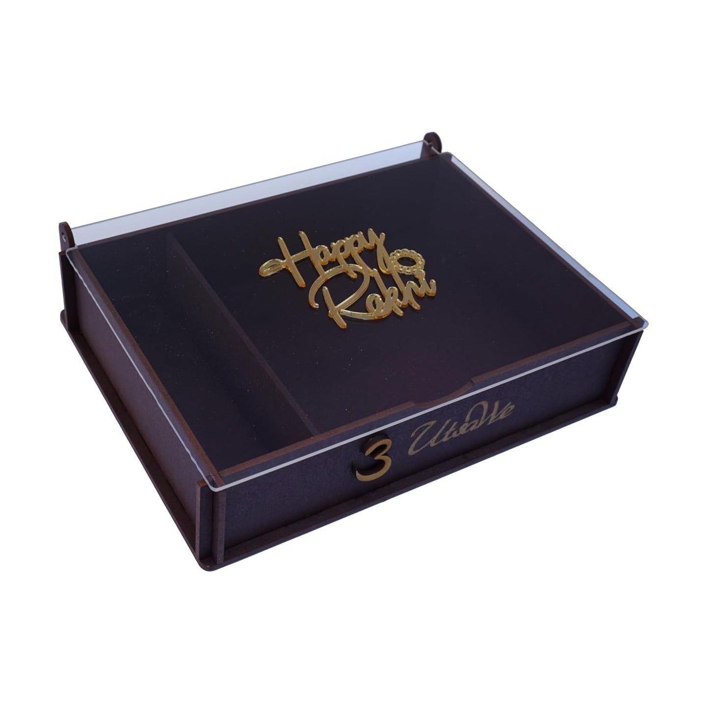 Rakhi Gift Box | Devine Rakhi Hamper with Delightfuly Cute Ganeshji Rakhi Bracelet, Roli, Chawal, Mini Thali Set, A Chocolate, And A Greeting Card (Yellow Ganeshji Gift Box)