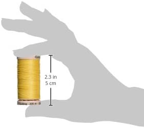 45 wt. Quilting Thread 200 M (220 Yds) - Yellow #758
