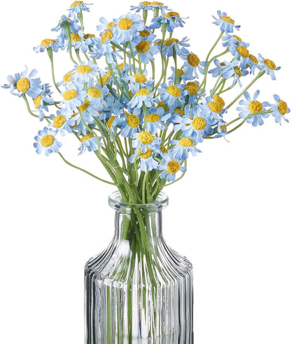 Small White Daisy Flowers Artificial,2 Bouquet/12Pcs 10 Inch Fake Daisies | Cute,Realistic,Spring Wild Flower for Party Decor (Vase Not Included)
