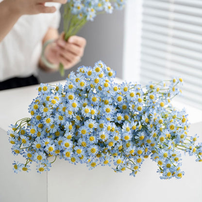Small White Daisy Flowers Artificial,2 Bouquet/12Pcs 10 Inch Fake Daisies | Cute,Realistic,Spring Wild Flower for Party Decor (Vase Not Included)