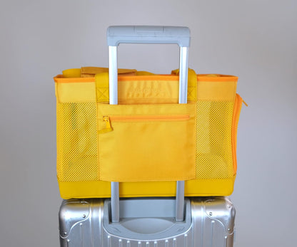 Airline-Approved Pet Carrier for Small Dogs & Cats (Up to 20 lbs) – Soft-Sided Travel Carrier with Luggage Strap, Cozy Sherpa Pad, Mesh Panels & Safety Tether