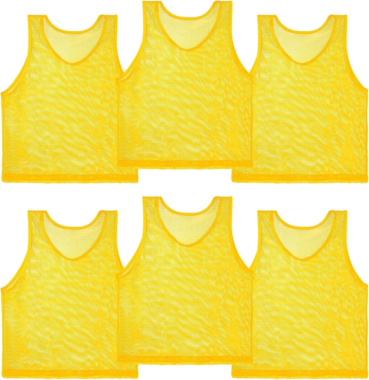 Soccer Pinnies Scrimmage Vests – Set of Lightweight Mesh Pennies Practice Jerseys for Youth & Adult Teams,Training