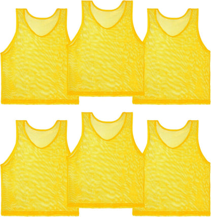 Soccer Pinnies Scrimmage Vests – Set of Lightweight Mesh Pennies Practice Jerseys for Youth & Adult Teams,Training