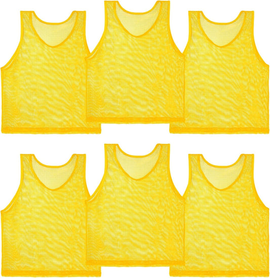 Soccer Pinnies Scrimmage Vests – Set of Lightweight Mesh Pennies Practice Jerseys for Youth & Adult Teams,Training