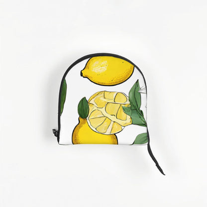 Yellow Lemons Printed Foldable Pet Bag - Portable Puppy Cat Travel Handbag Tote,Pet Carrier Backpacks., Black